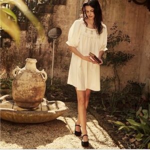 Doen Amory Dress in Powder White Mini Size Small